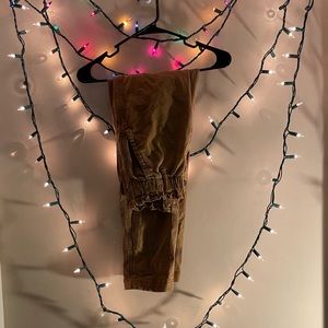 Runched waist baggy jeans